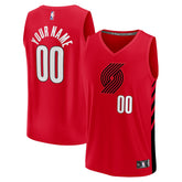 Red Portland Trail Blazers Fast Break Custom Replica Jersey | NBA