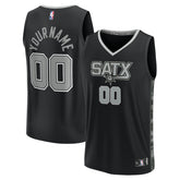 Black San Antonio Spurs Fast Break Custom Replica Jersey | NBA