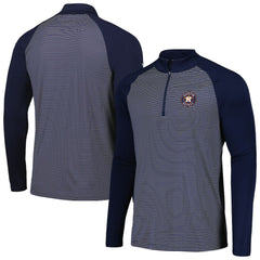 Houston Astros Levelwear Charter Striped Raglan Quarter-Zip Top - MLB Tops