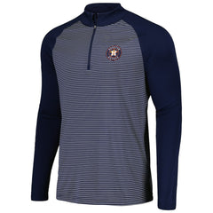 Houston Astros Levelwear Charter Striped Raglan Quarter-Zip Top - MLB Tops
