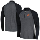 San Francisco Giants Levelwear Charter Striped Raglan Quarter-Zip Top - MLB Tops