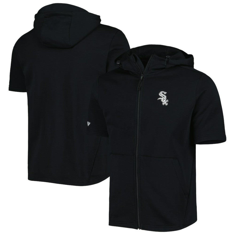 Chicago White Sox Levelwear Recruit Full-Zip Short Sleeve Hoodie - MLB Hoodies