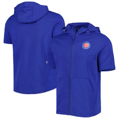 Chicago Cubs Levelwear Recruit Full-Zip Short Sleeve Hoodie - MLB Hoodies