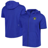 Milwaukee Brewers Levelwear Recruit Full-Zip Short Sleeve Hoodie - MLB Hoodies