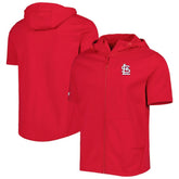 St. Louis Cardinals Levelwear Recruit Full-Zip Short Sleeve Hoodie - MLB Hoodies