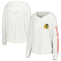 Chicago Blackhawks Concepts Sport Women's Accord Hacci Long Sleeve Hoodie Top - NHL Hoodies