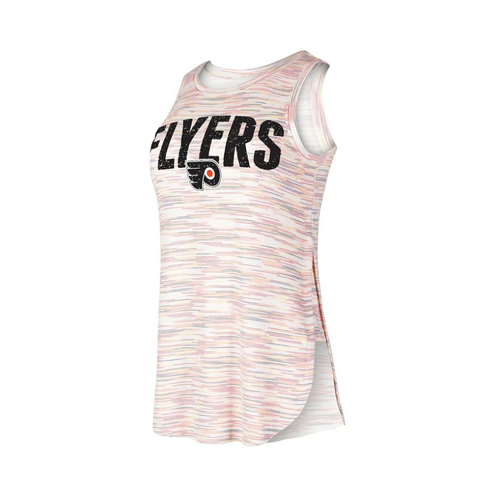 Philadelphia Flyers Concepts Sport Women's Sunray Multicolor Tri-Blend Tank Top - NHL Tank Top