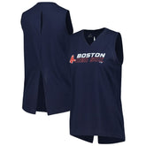 Boston Red Sox Levelwear Women's Paisley Chase V-Neck Tank Top - MLB Tanks