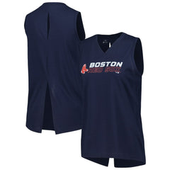 Boston Red Sox Levelwear Women's Paisley Chase V-Neck Tank Top - MLB Tanks