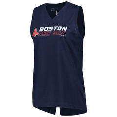 Boston Red Sox Levelwear Women's Paisley Chase V-Neck Tank Top - MLB Tanks