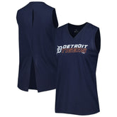 Detroit Tigers Levelwear Women's Paisley Chase V-Neck Tank Top - MLB Tanks