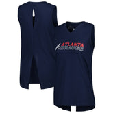 Atlanta Braves Levelwear Women's Paisley Chase V-Neck Tank Top - MLB Tanks