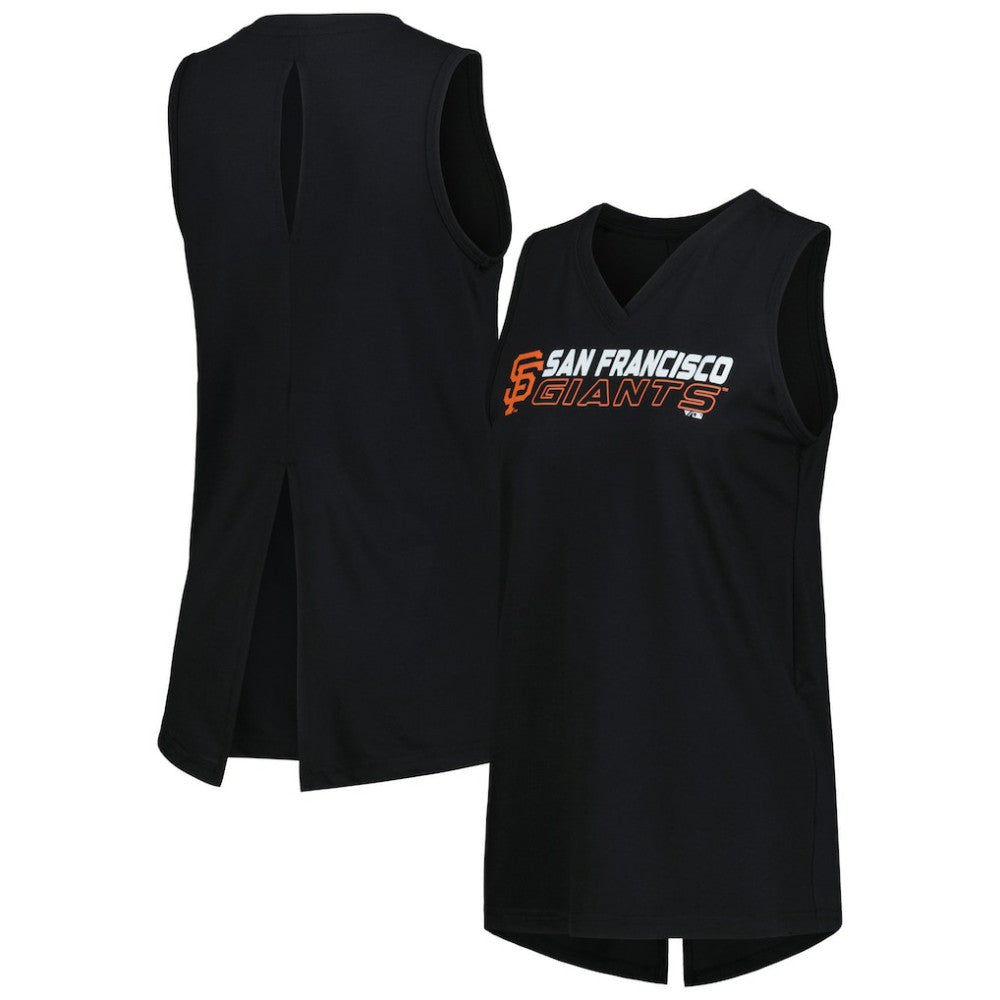 San Francisco Giants Levelwear Women's Paisley Chase V-Neck Tank Top - MLB Tanks