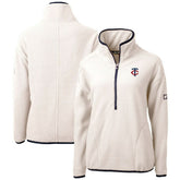 Minnesota Twins Cutter & Buck Women's Cascade Eco Sherpa Half-Zip Pullover Jacket - MLB Jackets