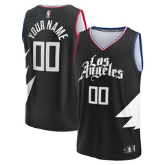 Black LA Clippers Youth Fast Break Replica Custom Jersey | NBA
