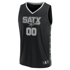 Black San Antonio Spurs Youth Fast Break Replica Custom Jersey | NBA