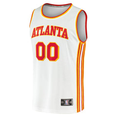 White Atlanta Hawks Fast Break Custom Replica Jersey | NBA