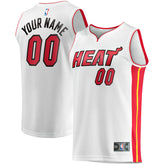 White Miami Heat Fast Break Custom Replica Jersey | NBA