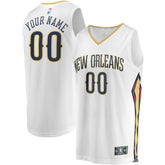 White New Orleans Pelicans Unisex Custom Fast Break Jersey | NBA