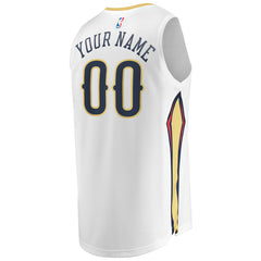 White New Orleans Pelicans Unisex Custom Fast Break Jersey | NBA