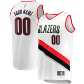 White Portland Trail Blazers Fast Break Custom Replica Jersey | NBA