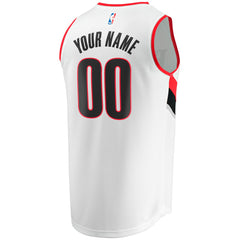 White Portland Trail Blazers Fast Break Custom Replica Jersey | NBA