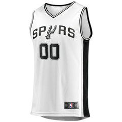 White San Antonio Spurs Fast Break Custom Replica Jersey | NBA