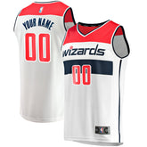 White Washington Wizards Fast Break Custom Replica Jersey | NBA