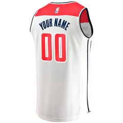 White Washington Wizards Fast Break Custom Replica Jersey | NBA