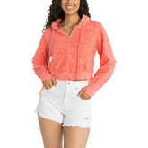 St. Louis Cardinals Lusso Women's Tabitha Cheetah Terry Full-Zip Sweatshirt - MLB Sweatshirts