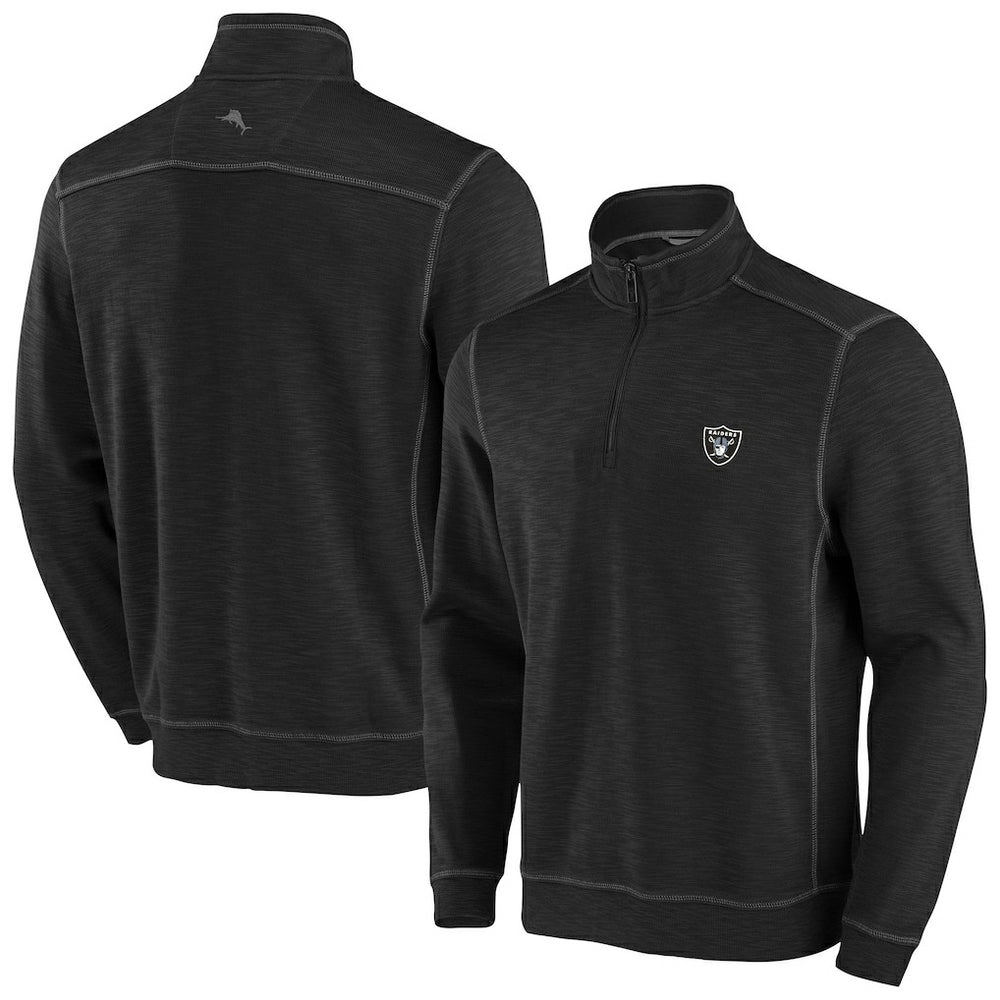 Las Vegas Raiders Tobago Bay Tri-Blend Half-Zip Sweatshirt | NFL On sale