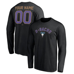 Arizona Diamondbacks Personalized Cooperstown Collection Winning Streak Long Sleeve T-Shirt - MLB T-shirts