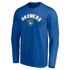 Milwaukee Brewers Personalized Cooperstown Collection Winning Streak Long Sleeve T-Shirt - MLB T-shirts