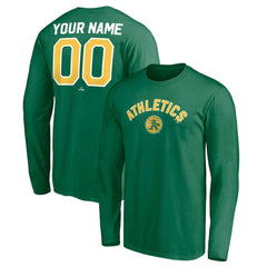 Athletics Personalized Cooperstown Collection Winning Streak Long Sleeve T-Shirt - MLB T-shirts