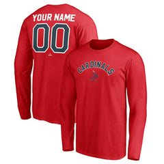 St. Louis Cardinals Personalized Cooperstown Collection Winning Streak Long Sleeve T-Shirt - MLB T-shirts