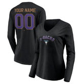 Arizona Diamondbacks Women's Cooperstown Collection Personalized Winning Streak Long Sleeve V-Neck T-Shirt - MLB T-shirts