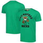 Green Milwaukee Bucks Homage Unisex Team Mascot Tri-Blend T-Shirt | NBA