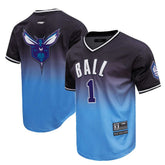 Navy/Blue LaMelo Ball Charlotte Hornets Post Ombre Name & Number T-Shirt | NBA