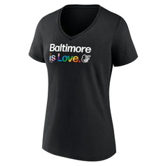 Baltimore Orioles Women's City Pride V-Neck T-Shirt - MLB T-shirts