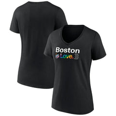 Boston Red Sox Women's City Pride V-Neck T-Shirt - MLB T-shirts