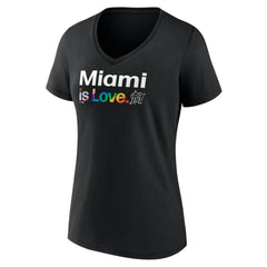 Miami Marlins Women's City Pride V-Neck T-Shirt - MLB T-shirts