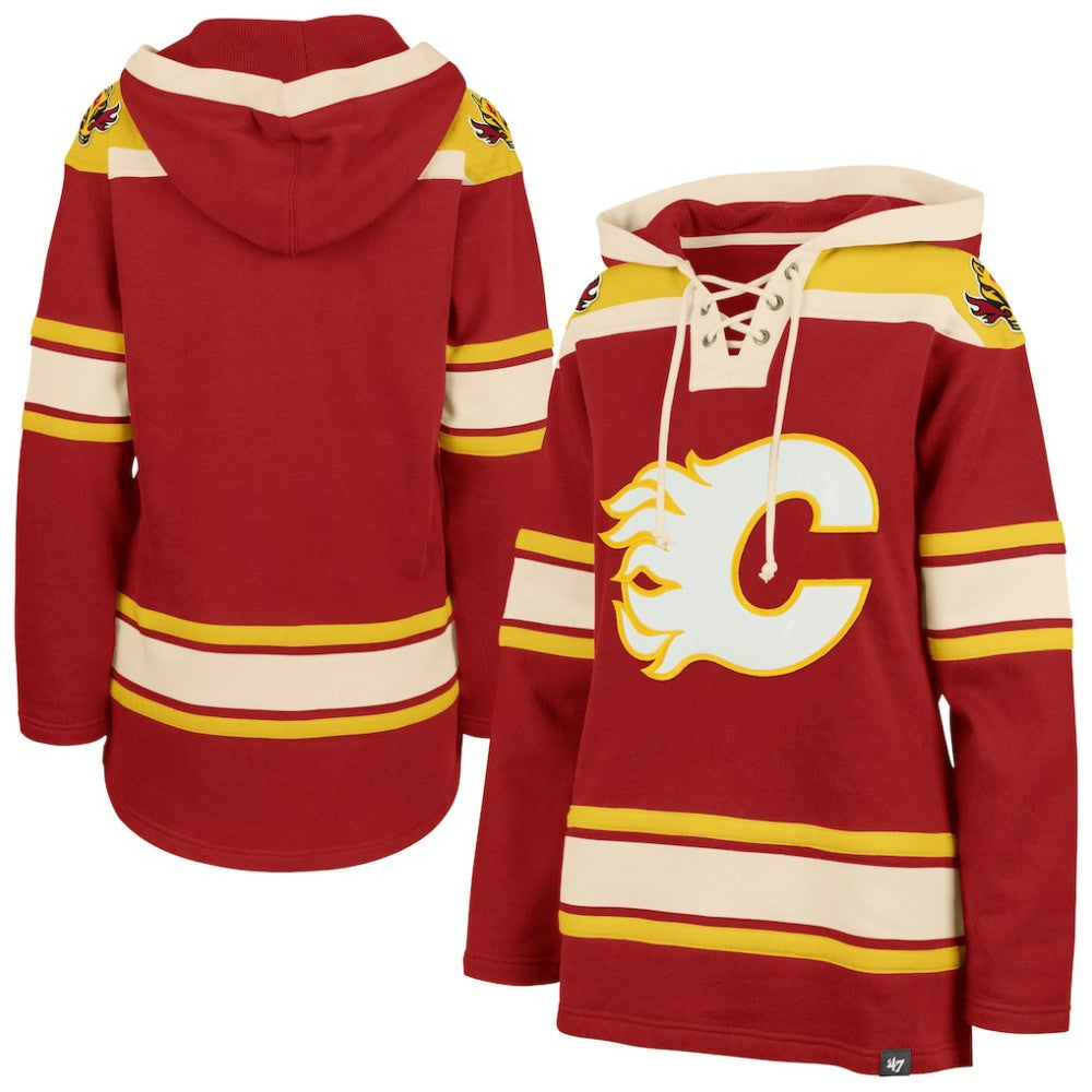Calgary Flames '47 Women's Superior Lacer Pullover Hoodie - NHL Hoodies