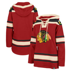 Chicago Blackhawks '47 Women's Superior Lacer Pullover Hoodie - NHL Hoodies