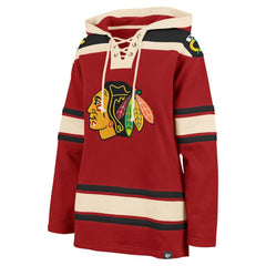 Chicago Blackhawks '47 Women's Superior Lacer Pullover Hoodie - NHL Hoodies