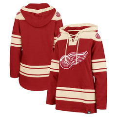 Detroit Red Wings '47 Women's Superior Lacer Pullover Hoodie - NHL Hoodies