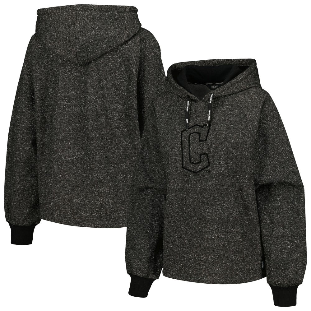 Cleveland Guardians DKNY Sport Women's Debbie Dolman Raglan Pullover Hoodie - MLB Hoodies
