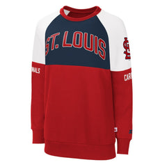 St. Louis Cardinals Starter Women's Baseline Raglan Pullover Sweatshirt - MLB Pullover