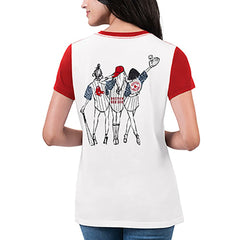 Boston Red Sox G-III 4Her by Carl Banks Women's Illustration Ringer T-Shirt - MLB T-shirts