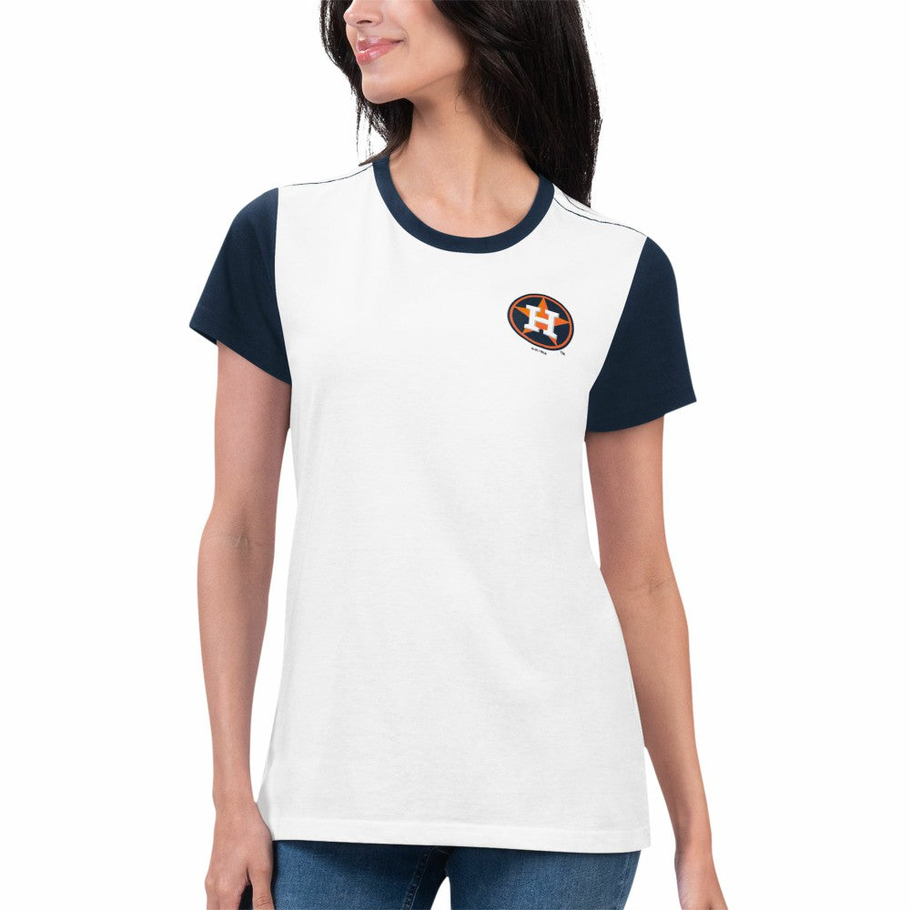 Houston Astros G-III 4Her by Carl Banks Women's Illustration Ringer T-Shirt - MLB T-shirts