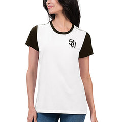 San Diego Padres G-III 4Her by Carl Banks Women's Illustration Ringer T-Shirt - MLB T-shirts
